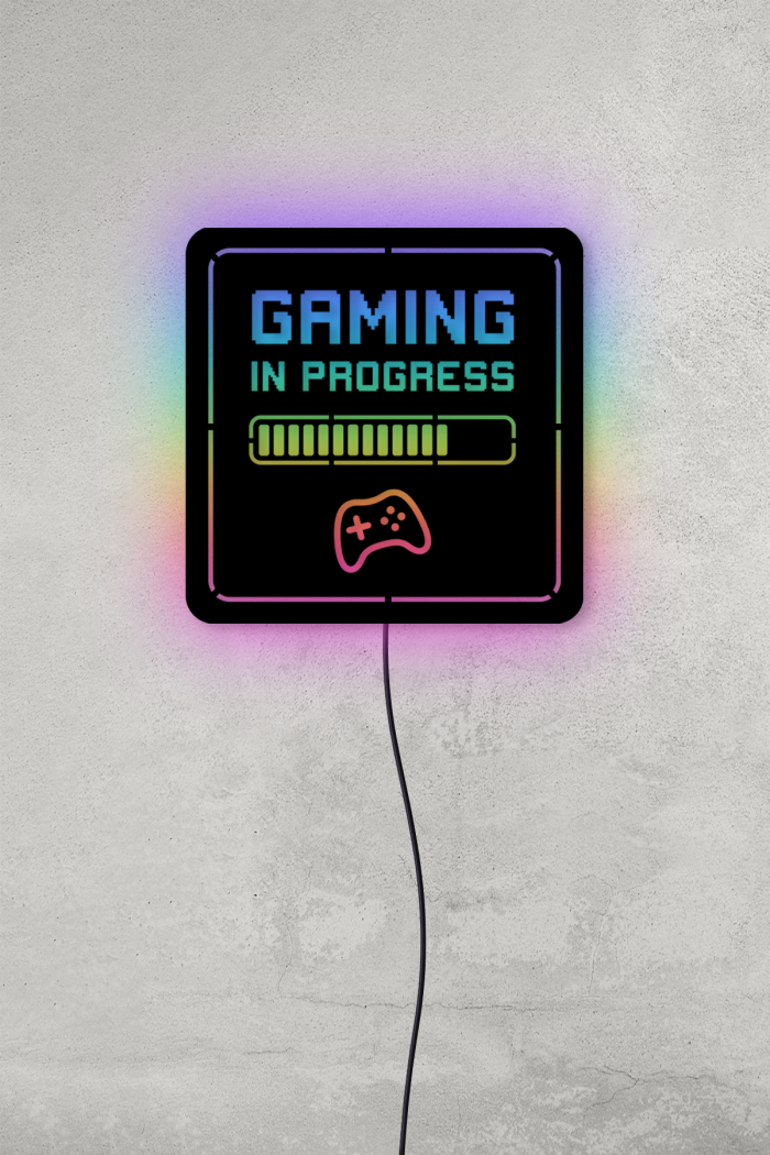 Gaming in Progress Led Işıklı Gamer Tablo