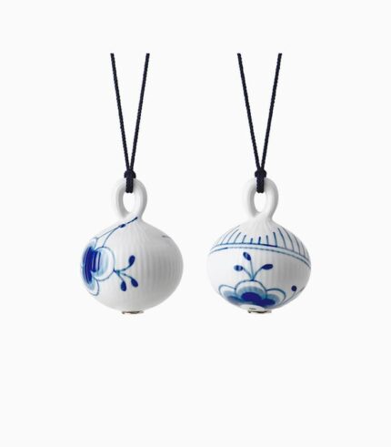 Blue Fluted Christmas Bauble