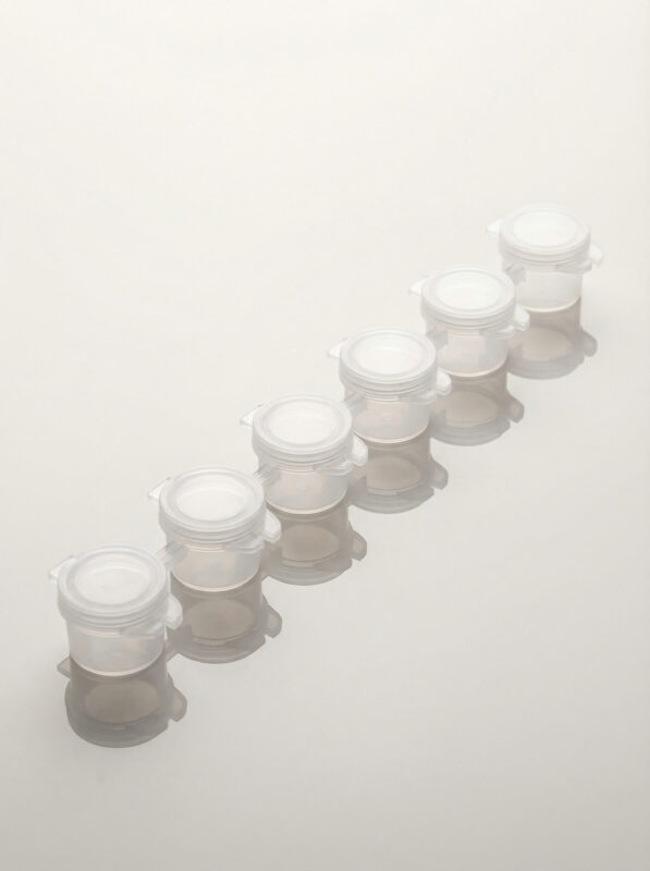 Boş Şerit Boya Kabı 3 ml Plastik Kapaklı