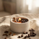 Latte Bloom Kahve Çekirdekli ve Kokulu Premium Mum